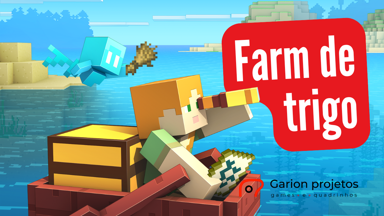 Farm de trigo no Minecraft